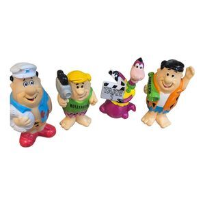 Vintage 1992 Flintstones Hollyrock 4” Figure Lot Of 4